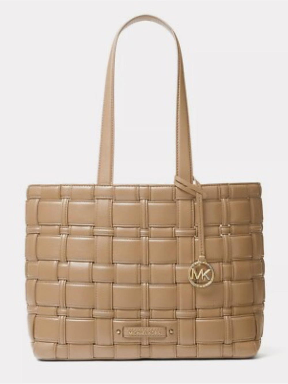 Michael Kors Bag Handbag Shoulder Bag IVY MD EW Tote Camel NWOT